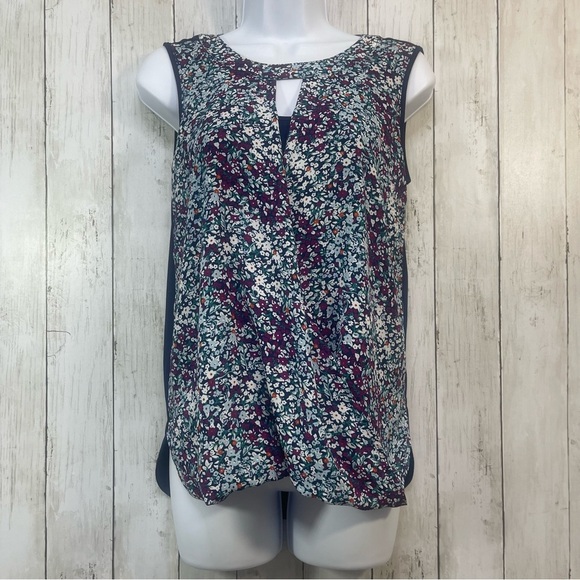 41 Hawthorn Clearwater Mixed Media Surplice Top Extra Small - Picture 1 of 10